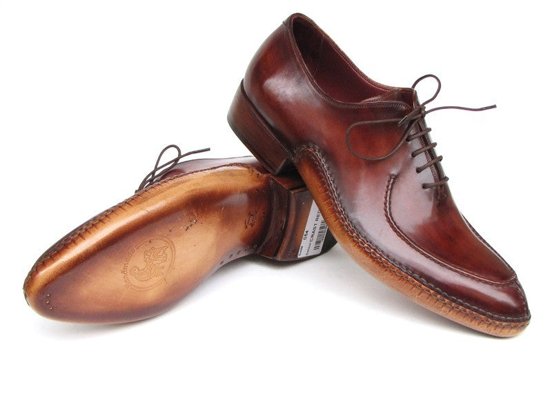 Paul Parkman Burgundy Side Handsewn Split-Toe Oxfords - Dudes Boutique