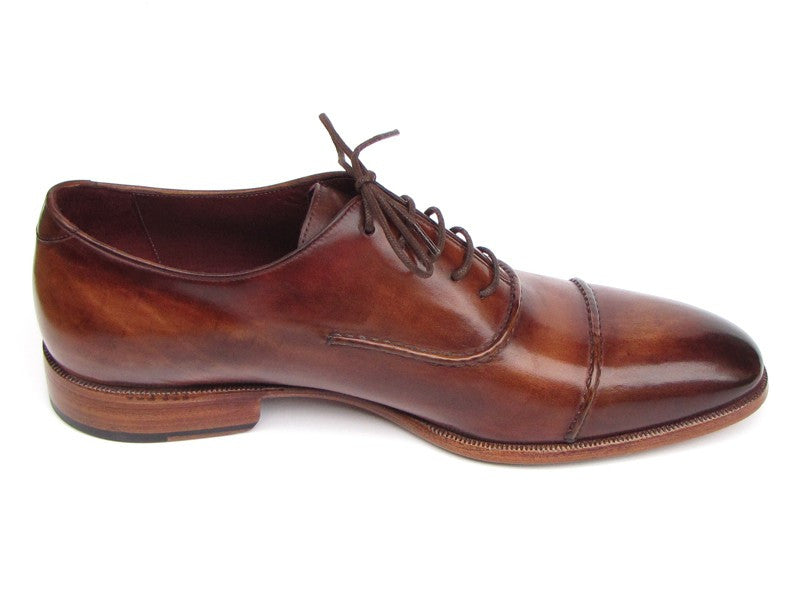 Paul Parkman Captoe Brown Hand Painted Oxfords - Dudes Boutique