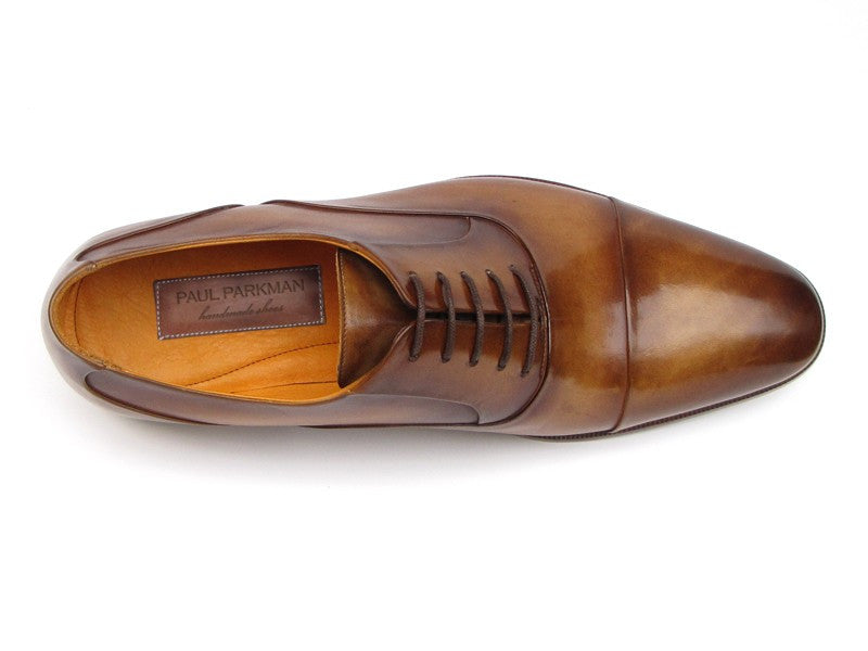 Paul Parkman Men's Captoe Oxfords Brown Leather - Dudes Boutique