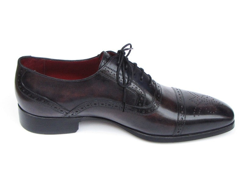 Paul Parkman Captoe Bronze & Black Oxfords - Dudes Boutique