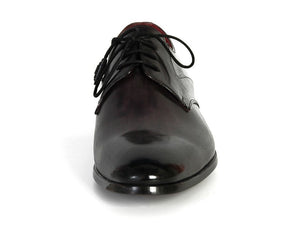 Paul Parkman Men's Anthracite Black Derby Shoes - Dudes Boutique