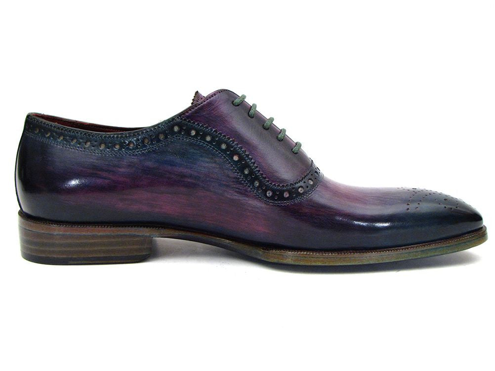 Paul Parkman Men's Purple & Navy Medallion Toe Oxfords - Dudes Boutique