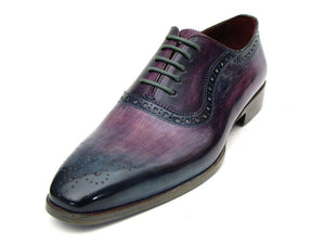 Paul Parkman Men's Purple & Navy Medallion Toe Oxfords - Dudes Boutique