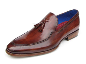 Paul Parkman Brown Leather Upper And Leather Sole Tassel Loafer - Dudes Boutique