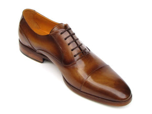 Paul Parkman Men's Captoe Oxfords Brown Leather - Dudes Boutique