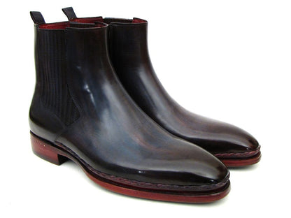 Paul Parkman Men's Chelsea Boots Navy & Bordeaux - Dudes Boutique