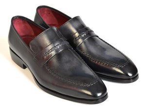 Paul Parkman Gray & Black Loafers - Dudes Boutique