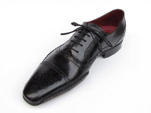 Paul Parkman Captoe Oxfords Black Shoes - Dudes Boutique