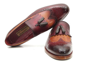 Paul Parkman Kiltie Tassel Loafer Tobacco & Bordeaux - Dudes Boutique