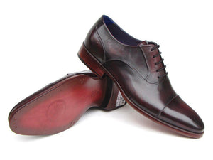 Paul Parkman Captoe Oxfords Black Purple Shoes - Dudes Boutique