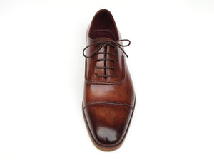 Paul Parkman Captoe Brown Hand Painted Oxfords - Dudes Boutique