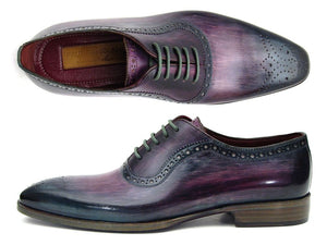 Paul Parkman Men's Purple & Navy Medallion Toe Oxfords - Dudes Boutique