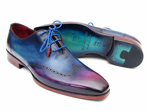 Paul Parkman Men's Blue & Purple Wingtip Oxfords - Dudes Boutique