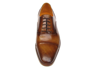 Paul Parkman Men's Captoe Oxfords Brown Leather - Dudes Boutique