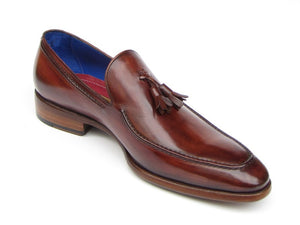 Paul Parkman Brown Leather Upper And Leather Sole Tassel Loafer - Dudes Boutique