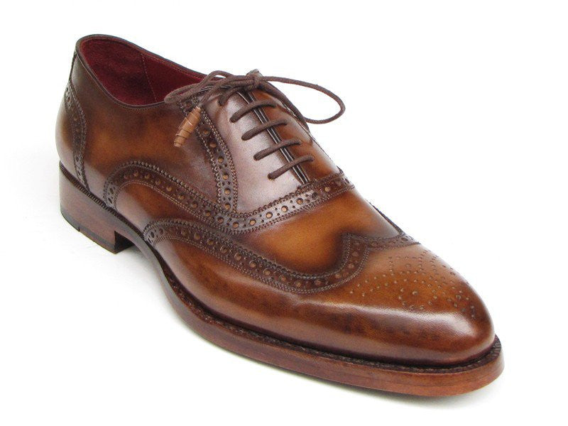 Paul Parkman Wingtip Goodyear Welted Tobacco Oxfords - Dudes Boutique