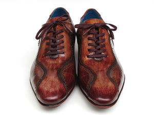 Paul Parkman Handmade Lace-Up Casual Shoes For Men Brown Handpainted Leather Upper And Leather Sole - Dudes Boutique