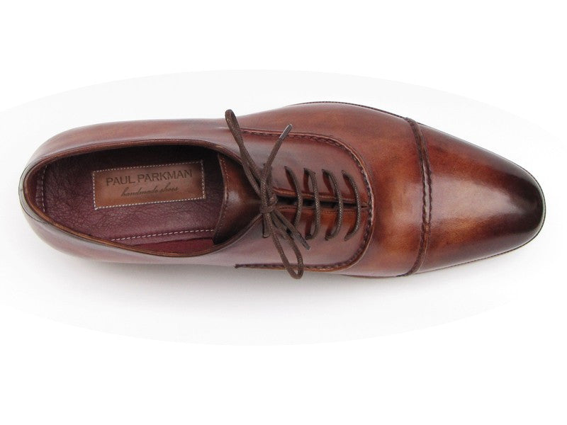 Paul Parkman Captoe Brown Hand Painted Oxfords - Dudes Boutique