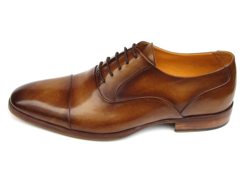 Paul Parkman Men's Captoe Oxfords Brown Leather - Dudes Boutique