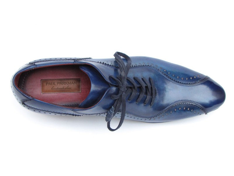 Paul Parkman Handmade Lace-Up Casual Blue Shoes - Dudes Boutique