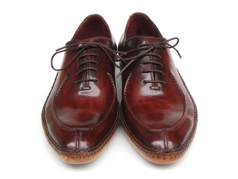 Paul Parkman Burgundy Side Handsewn Split-Toe Oxfords - Dudes Boutique