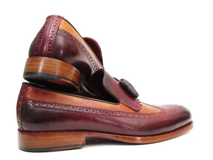 Paul Parkman Kiltie Tassel Loafer Tobacco & Bordeaux - Dudes Boutique