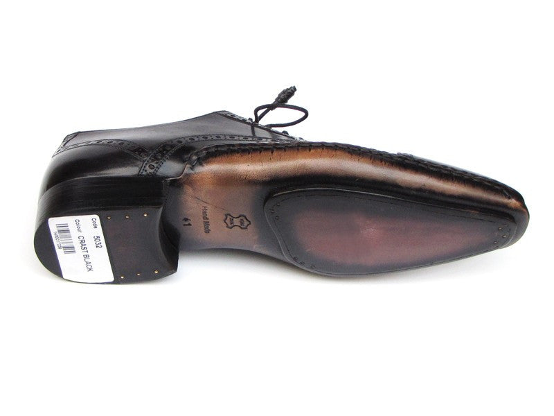 Paul Parkman Captoe Oxfords Black Shoes - Dudes Boutique