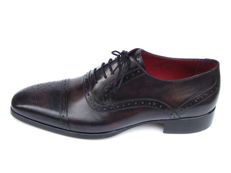 Paul Parkman Captoe Bronze & Black Oxfords - Dudes Boutique