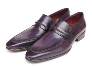 Paul Parkman Purple Loafers Handmade Slip-On Shoes - Dudes Boutique