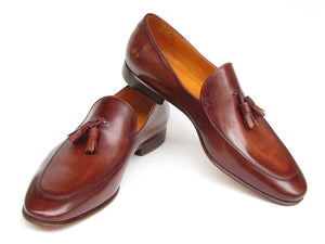 Paul Parkman Tassel Brown Hand Painted Leather Loafer - Dudes Boutique