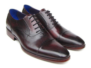 Paul Parkman Captoe Oxfords Black Purple Shoes - Dudes Boutique