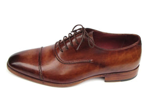 Paul Parkman Captoe Brown Hand Painted Oxfords - Dudes Boutique