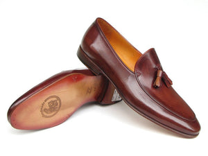 Paul Parkman Tassel Brown Hand Painted Leather Loafer - Dudes Boutique