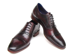 Paul Parkman Captoe Oxfords Black Purple Shoes - Dudes Boutique