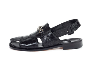 Mauri 1880 Marzio Baby Crocodile Sandals - Dudes Boutique