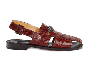 Mauri 1880 Marzio Baby Crocodile Sandals - Dudes Boutique