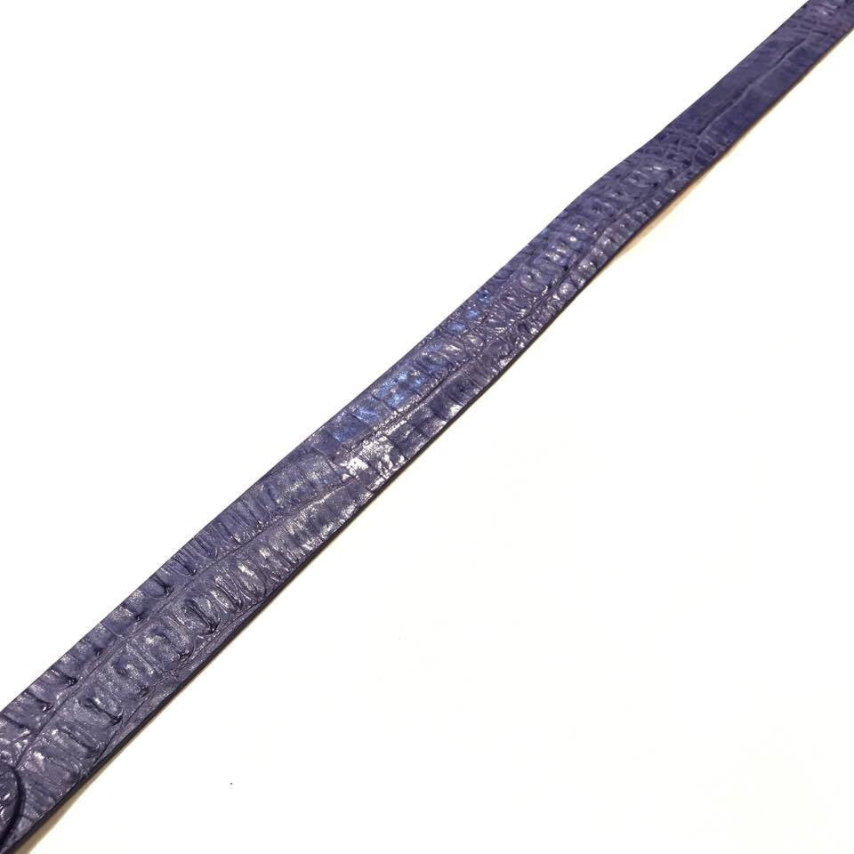 Los Altos Lavender Crocodile Full Skin Belt - Dudes Boutique