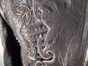 Safari Hand Made Horn-back Crocodile/Lambskin Jacket - Dudes Boutique