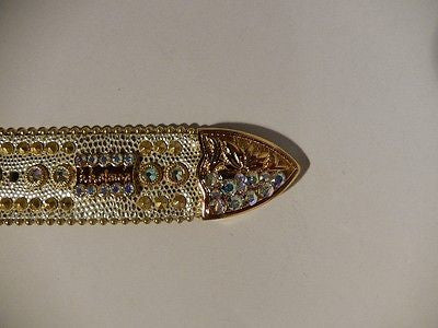 b.b. Simon 'Golden Lizard' Crystal Belt - Dudes Boutique