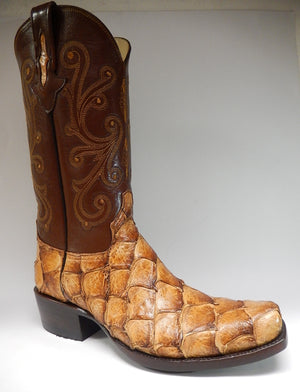 Safari Pirarucu Monster Fish Cowboy Boots - Dudes Boutique