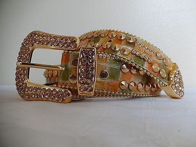 b.b. Simon 'Tangy' Studded Crystal Belt - Dudes Boutique