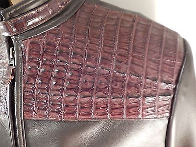 Safari Chocolate Horn-back Crocodile/Lambskin Jacket - Dudes Boutique