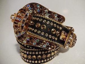 b.b. Simon "Crown" Crystal Belt - Dudes Boutique