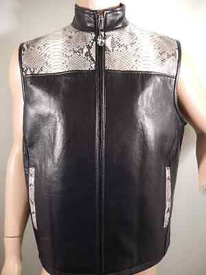 G-Gator Natural Python/Lambskin Vest - Dudes Boutique