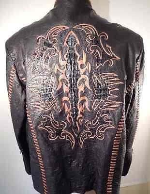 Safari Hand Made Horn-back Crocodile/Lambskin Jacket - Dudes Boutique