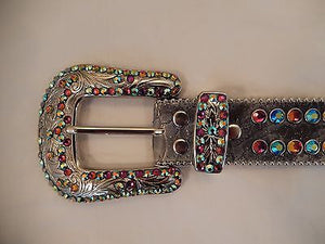 b.b. Simon 'Python Rainbow' Crystal Belt - Dudes Boutique