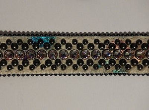 b.b. Simon 'Ice' Crystal & Pony Hair Belt - Dudes Boutique