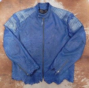 G-Gator Carolina Blue Crocodile Biker Jacket - Dudes Boutique