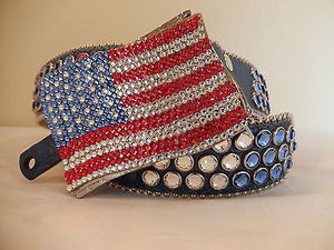 b.b. Simon 'America' Crystal Belt - Dudes Boutique