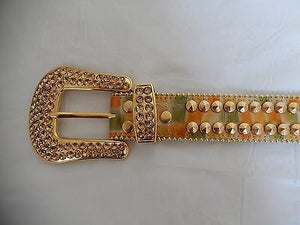 b.b. Simon 'Tangy' Studded Crystal Belt - Dudes Boutique